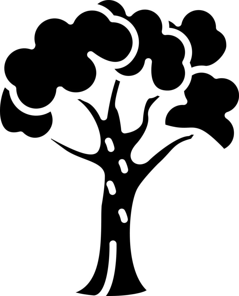 Deciduous Tree Icon Style vector