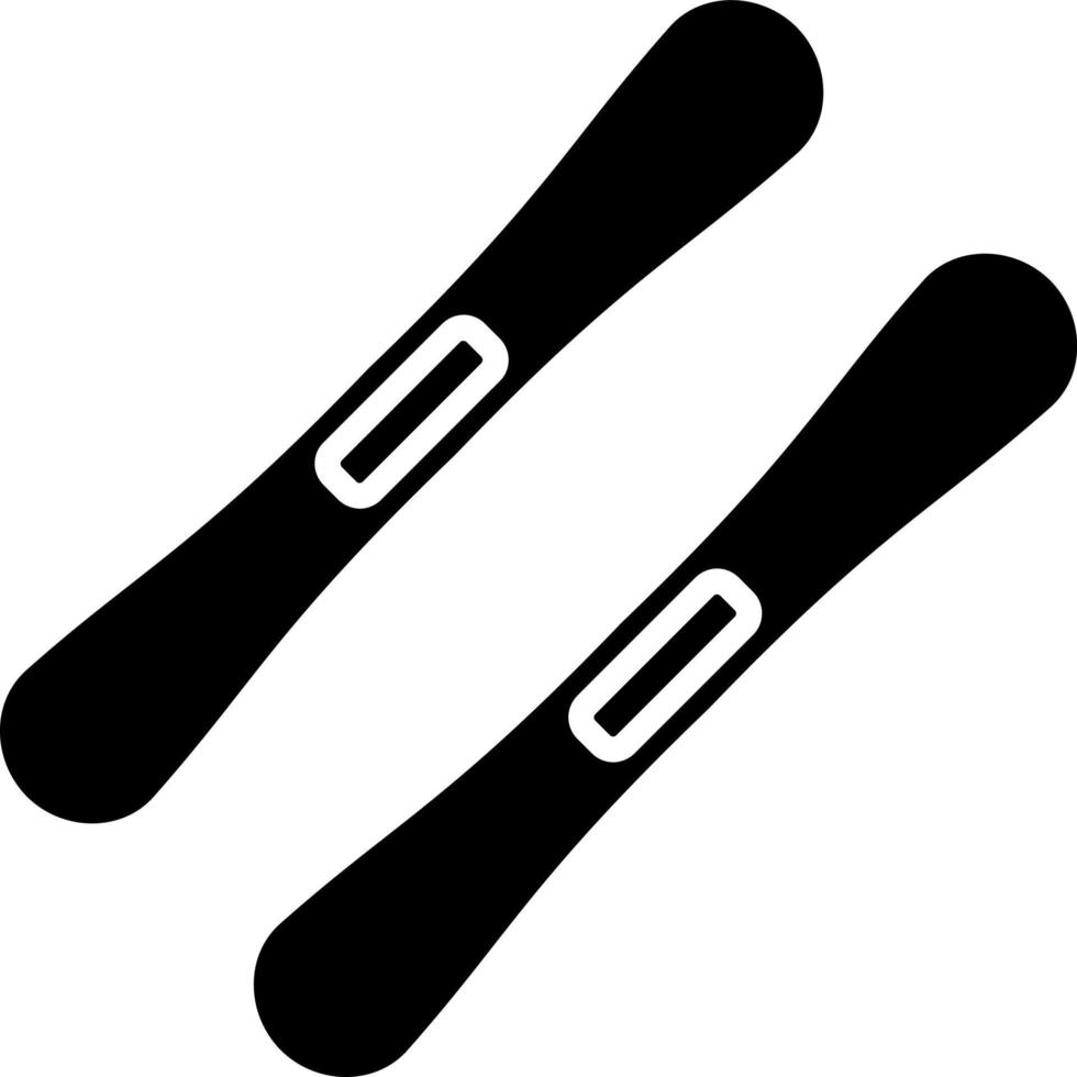 Skis Icon Style vector