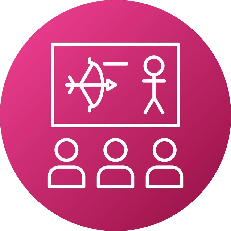 Training Icon Style vector