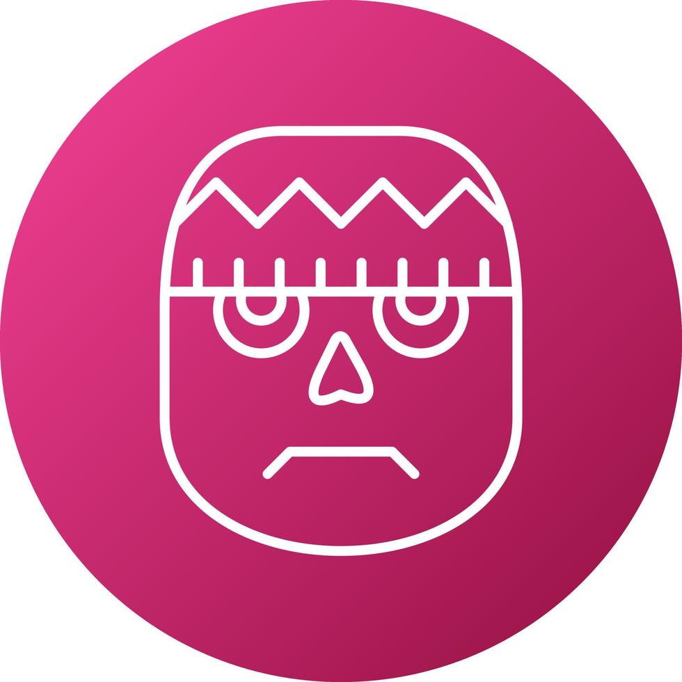 Frankensteins Monster Icon Style vector