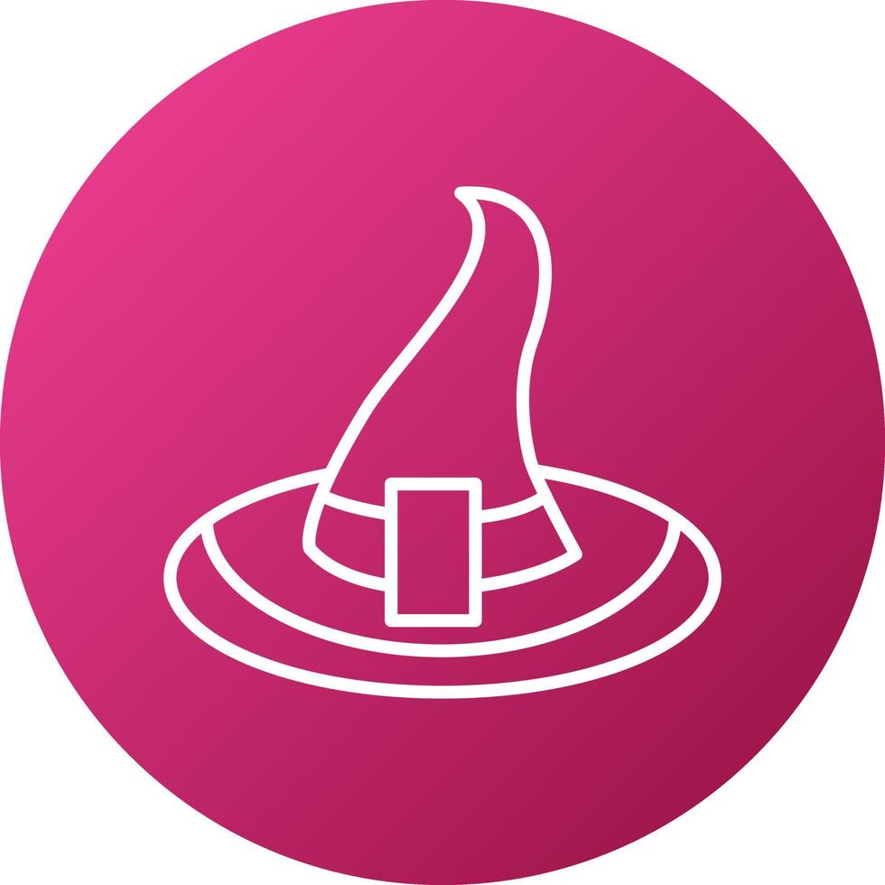 Witch Hat Icon Style vector