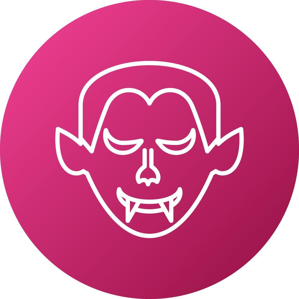 vampiro icono estilo vector