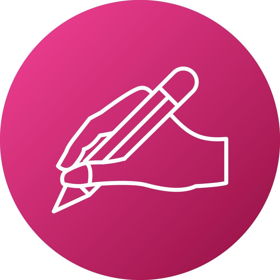 Hand Writing Icon Style vector