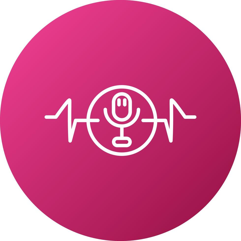 Voice Recognition Icon Style vector