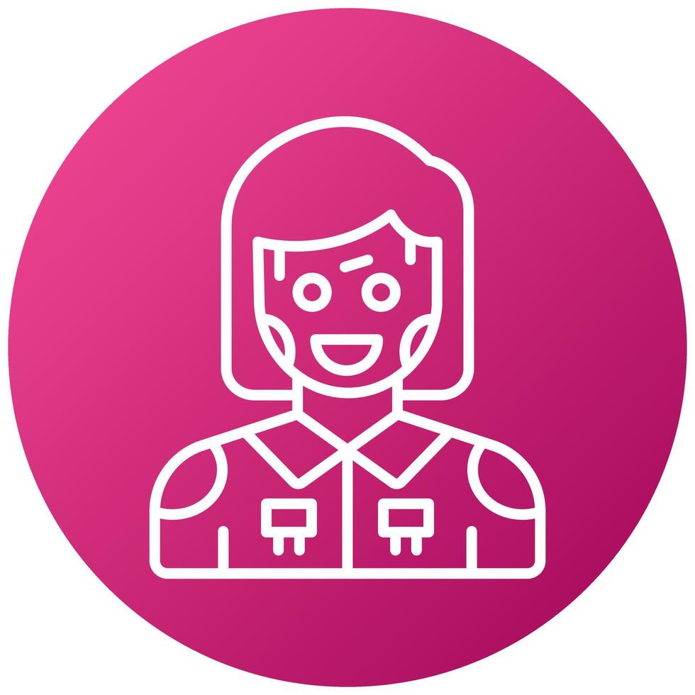Humanoid Robot Icon Style vector