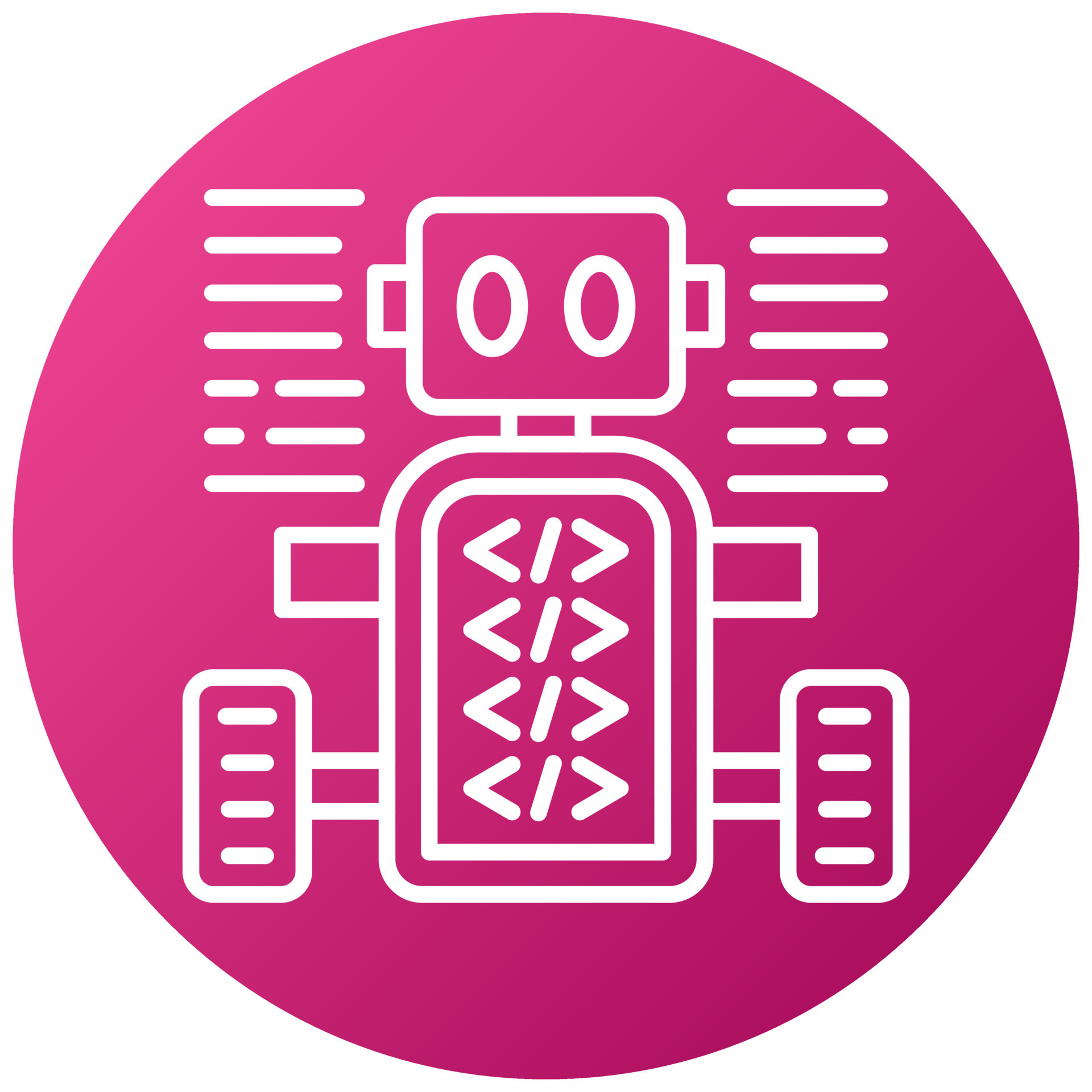 Programmed Robot Icon Style 21531455 Vector Art at Vecteezy