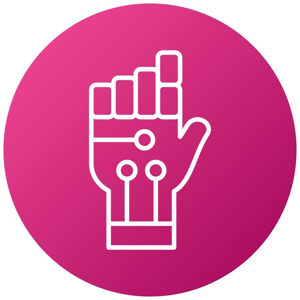 Robot Hand Icon Style vector