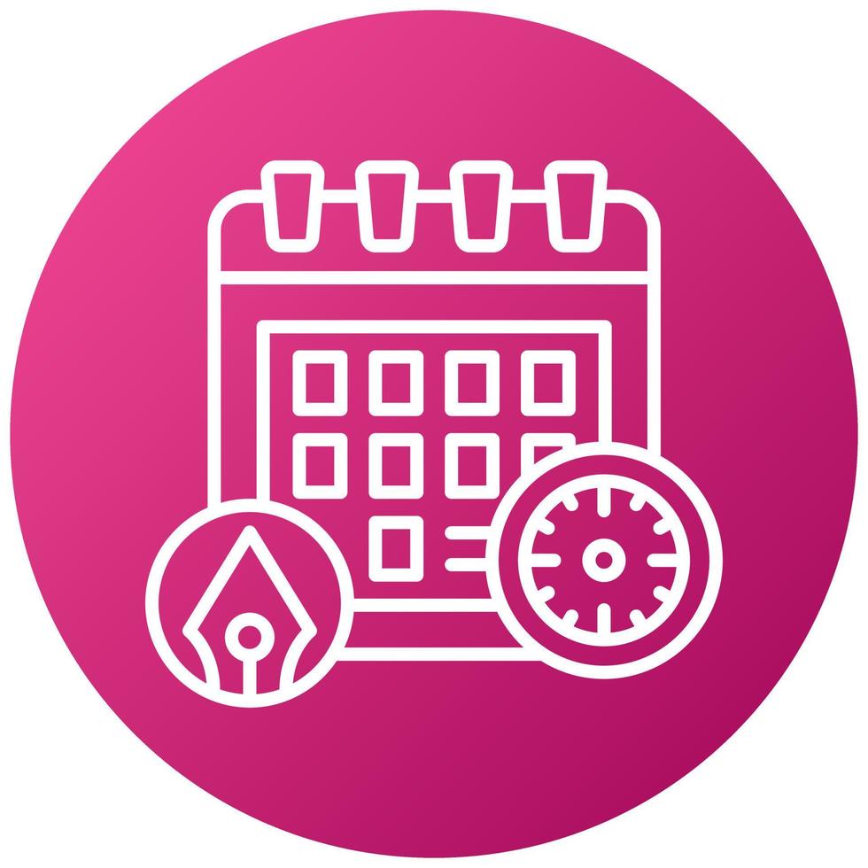 Deadline Icon Style vector