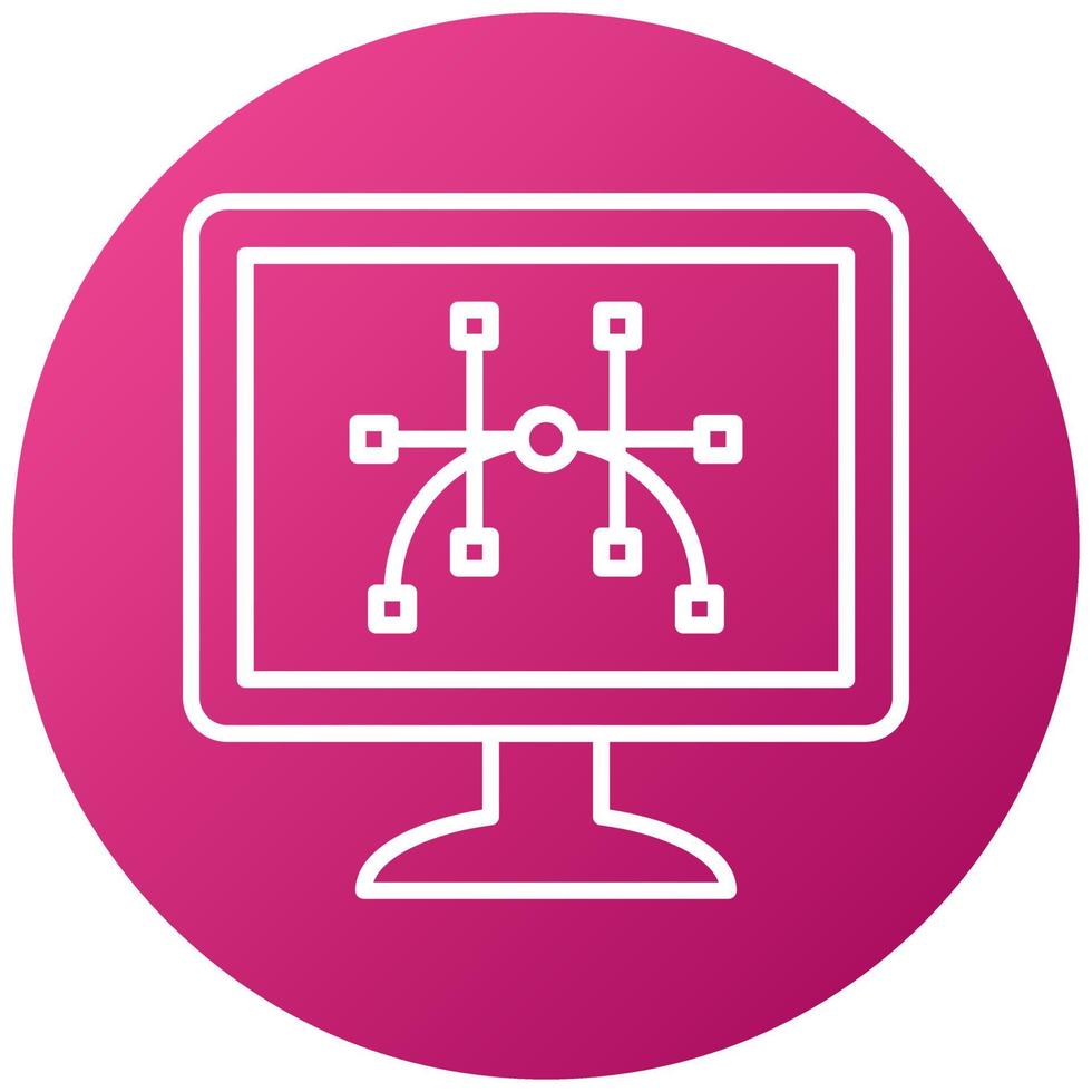 Anchor Point Icon Style vector