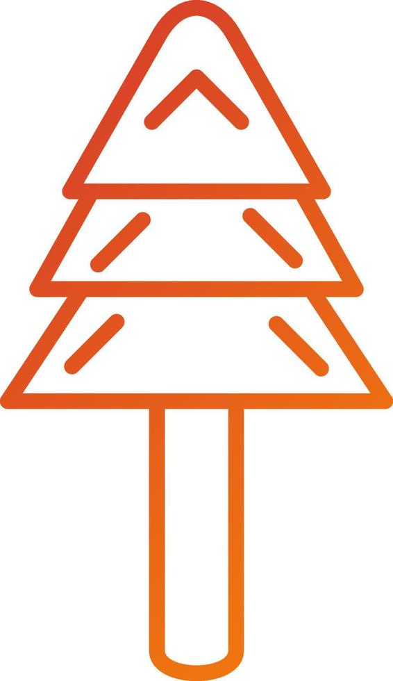 Evergreen Tree Icon Style vector