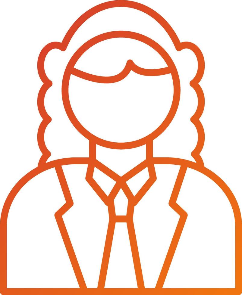 Judge Male Icon Style vector