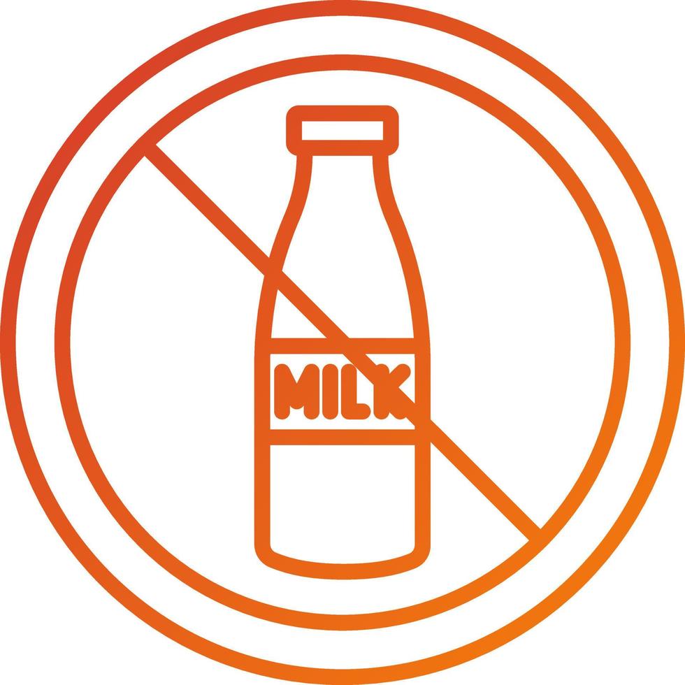 Lactose Free Icon Style vector
