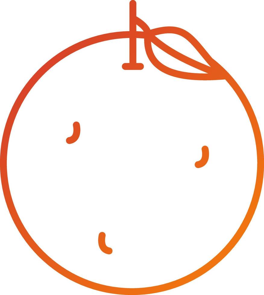 Tangerine Icon Style vector