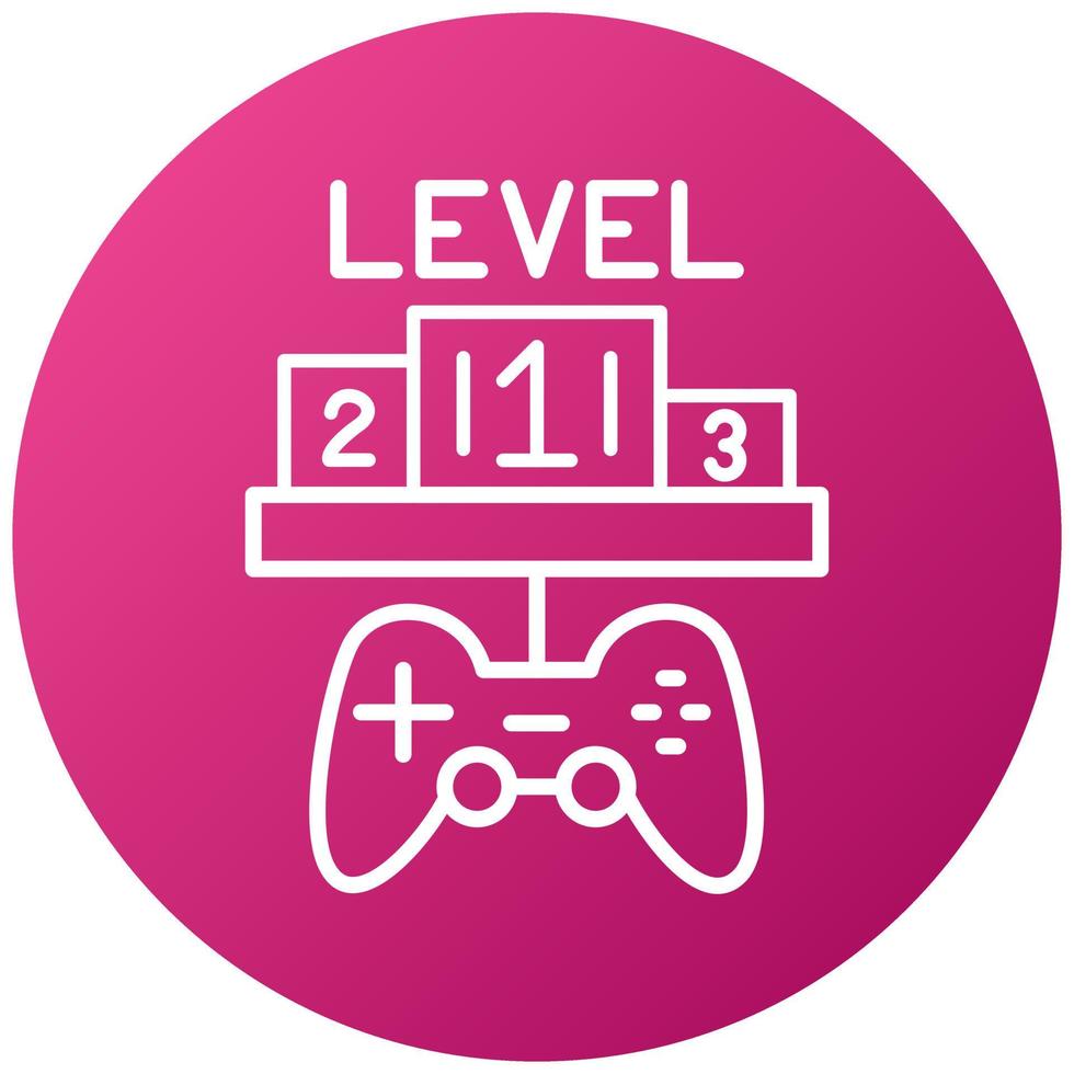 Custom Level Icon Style vector