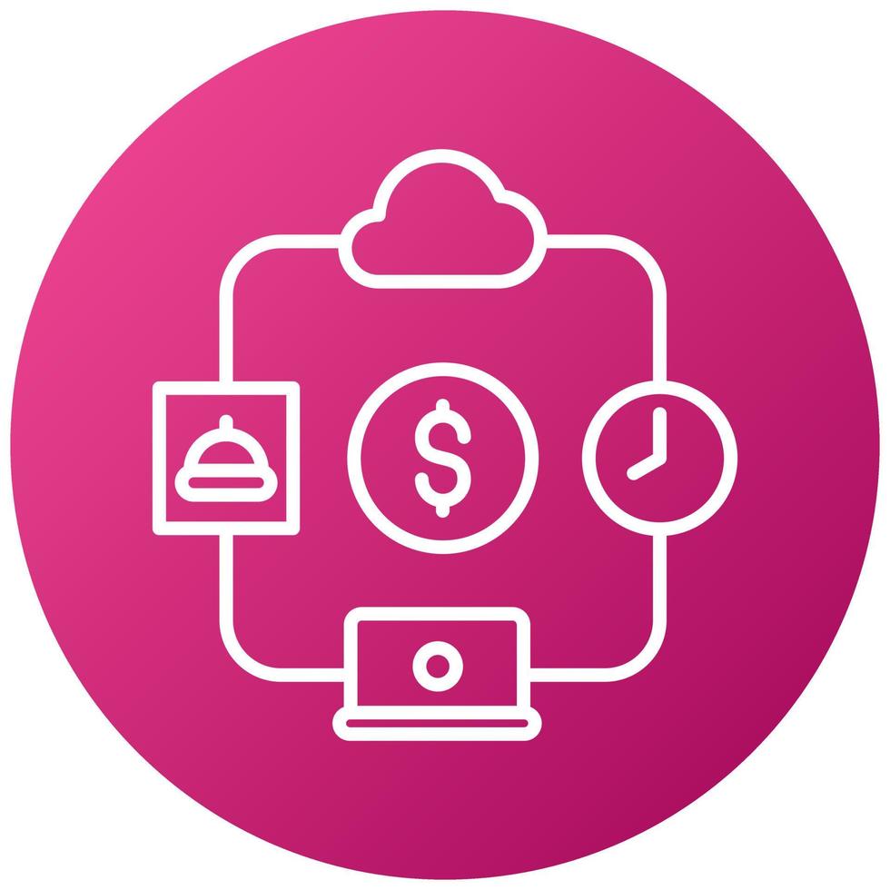 Gig Economy Icon Style vector