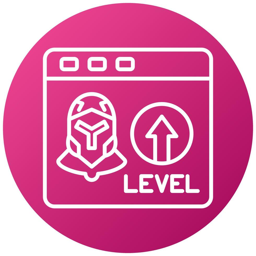 Level Up Icon Style vector