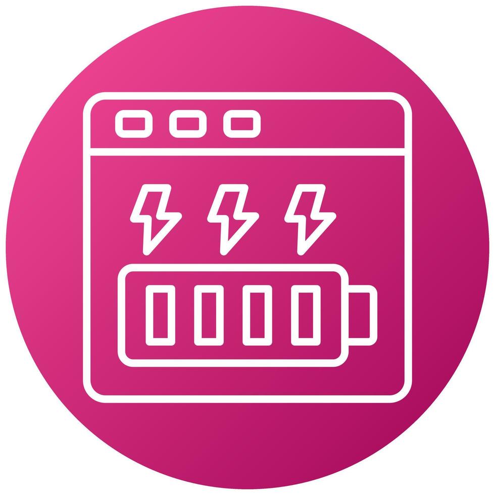Energy Bar Icon Style vector