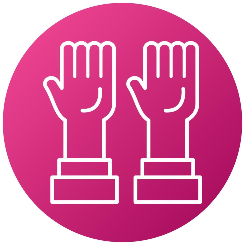 Hands Up Icon Style vector