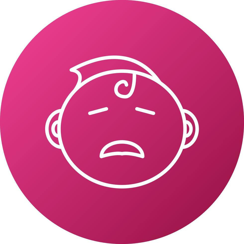 Crying Baby Icon Style vector