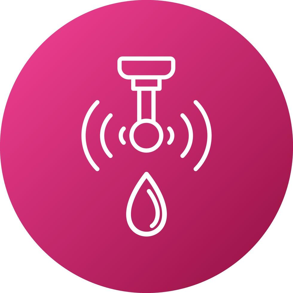 Smart Water Sensor Icon Style vector