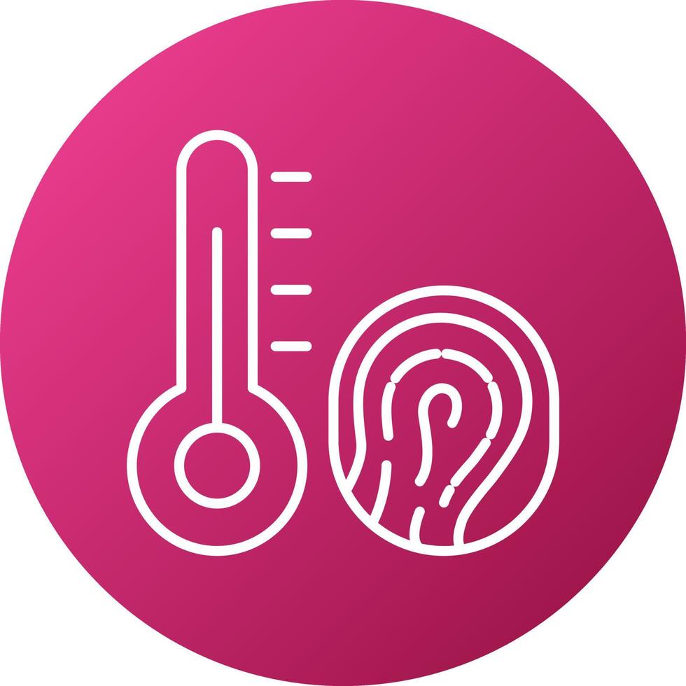 Biometric Thermostat Icon Style vector