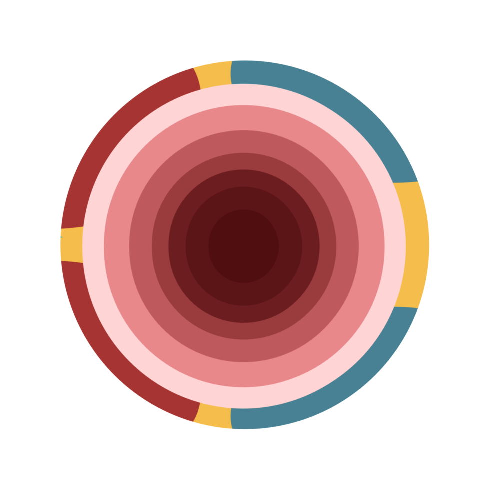 Aesthetic Circle Full Color png