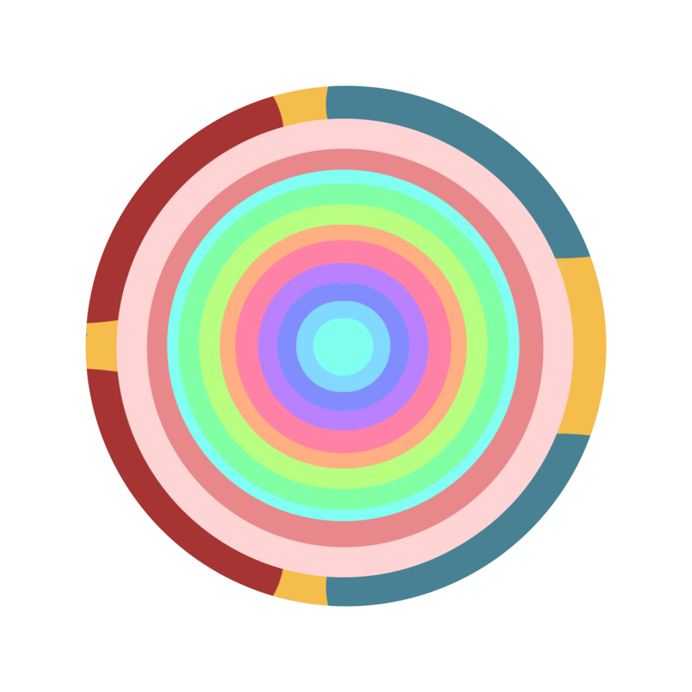 Aesthetic Circle Full Color png