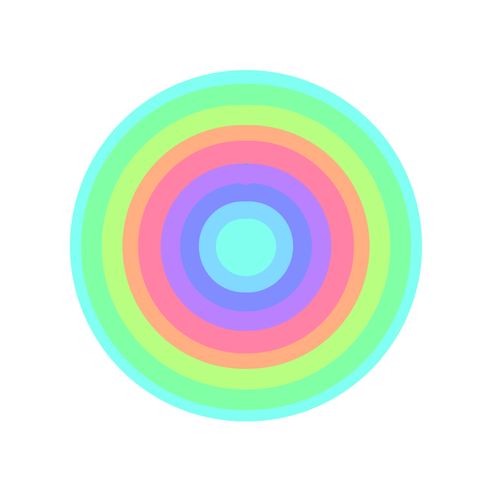 Aesthetic Circle Full Color png