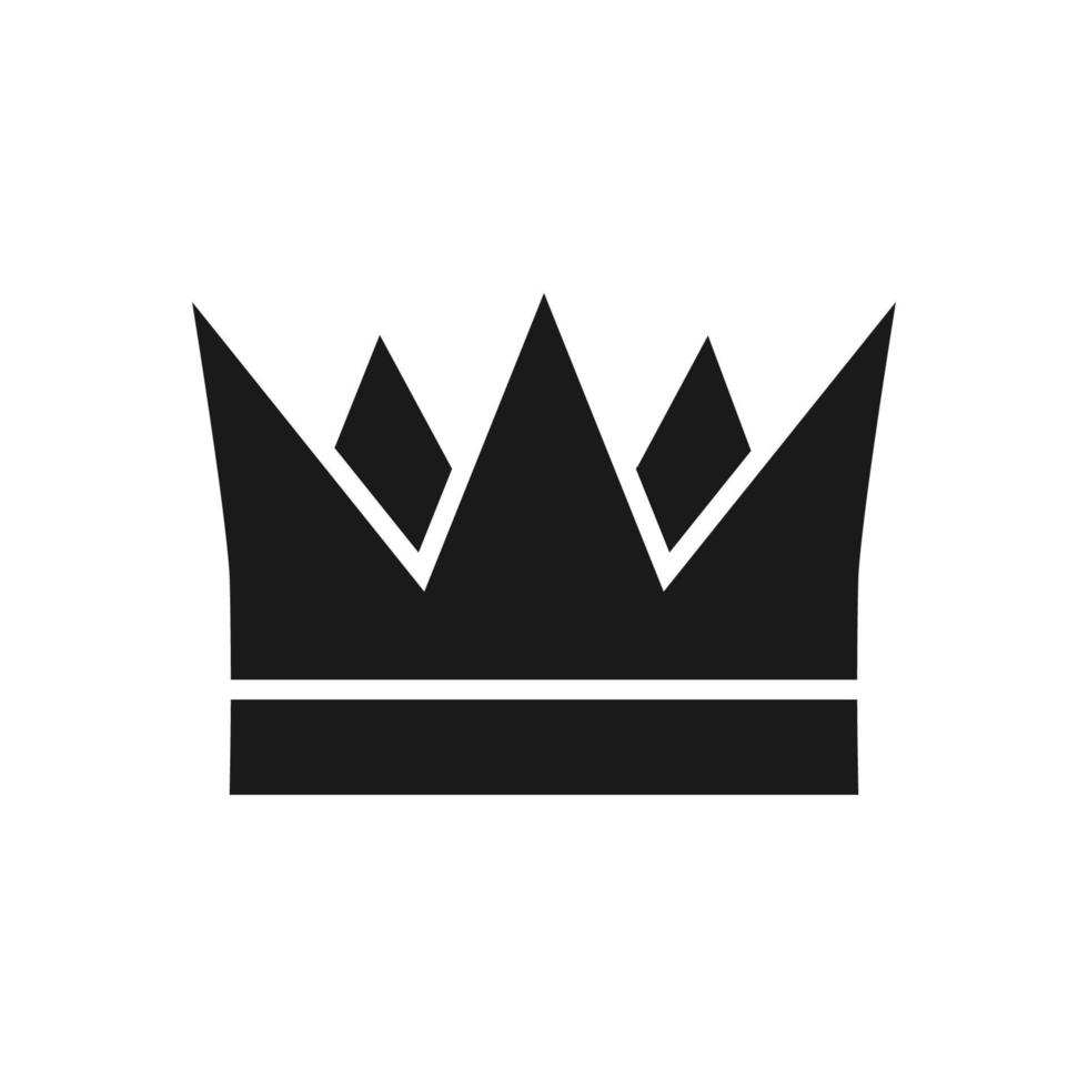 crown icon, crown logo template vector