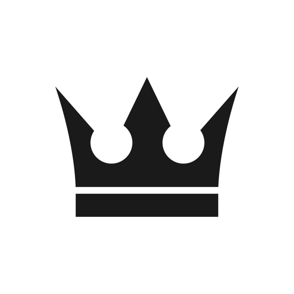 crown icon, crown logo template vector