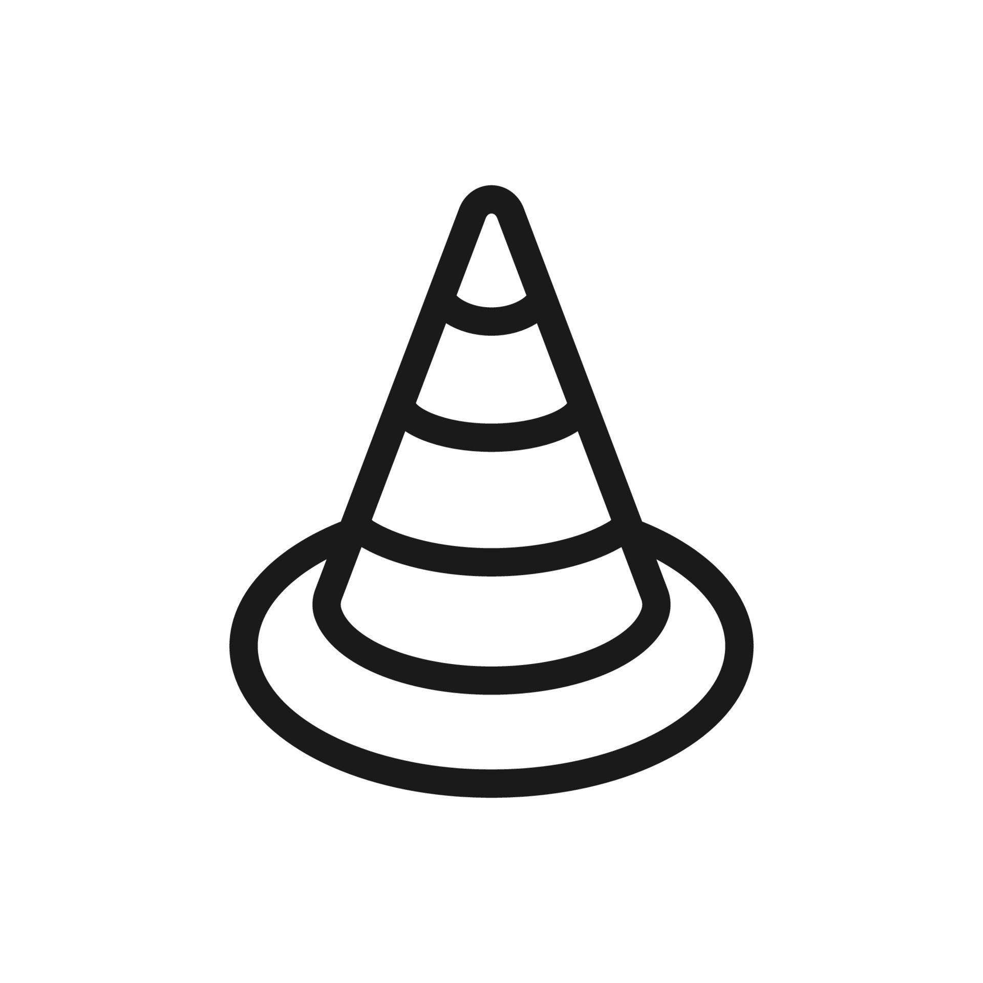 traffic cone icon 21532153 Vector Art at Vecteezy