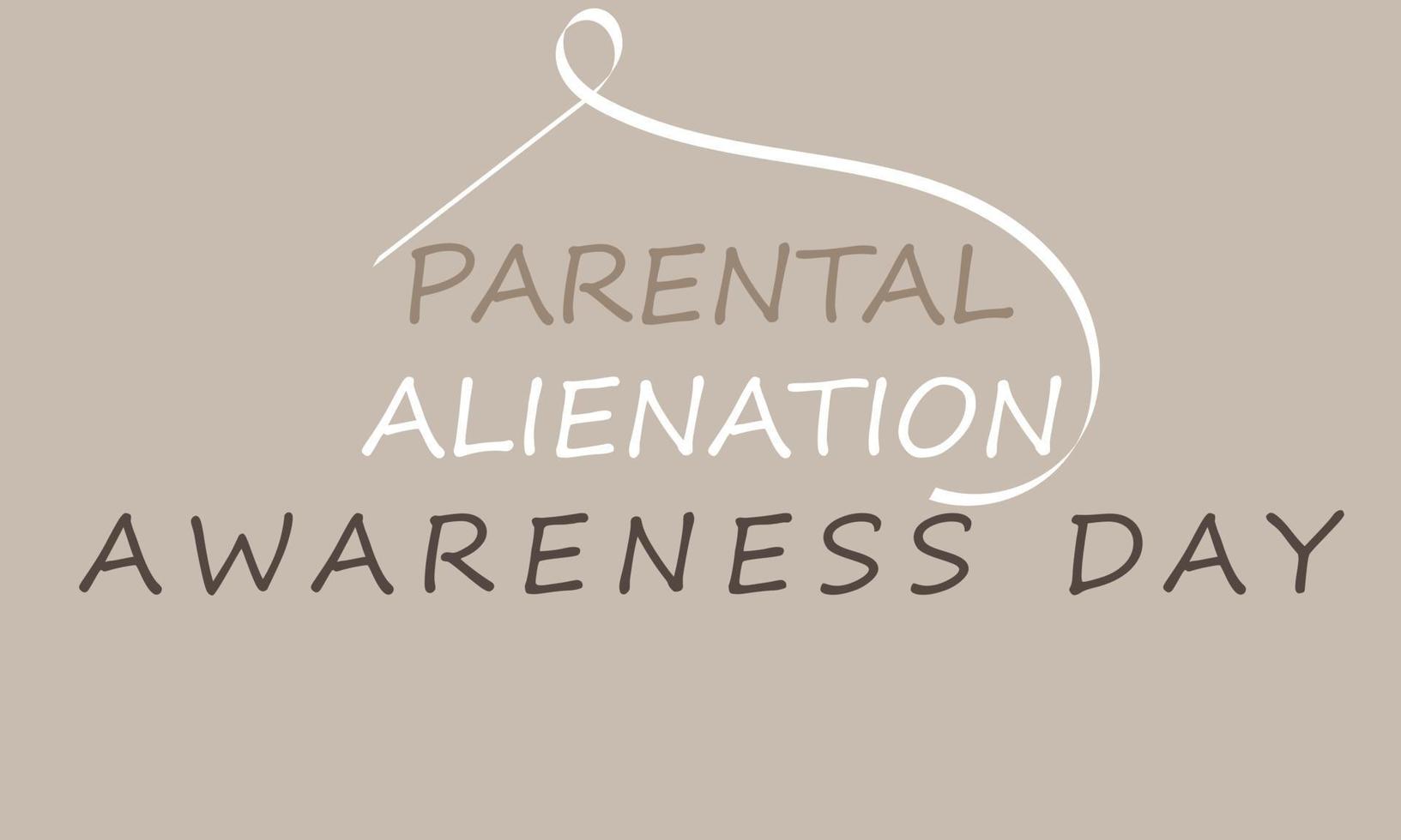 Parental Alienation Awareness Day. Template for background, banner, card, poster vector