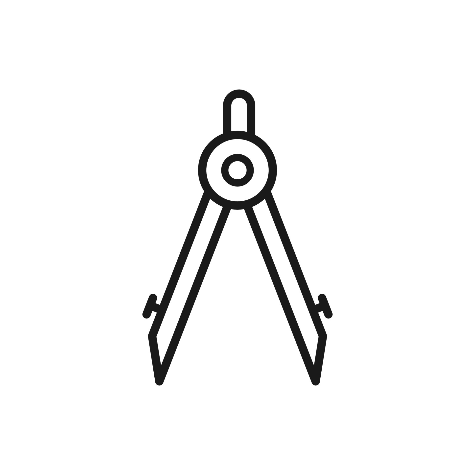 compass drawing tool vector for website symbol icon presentation