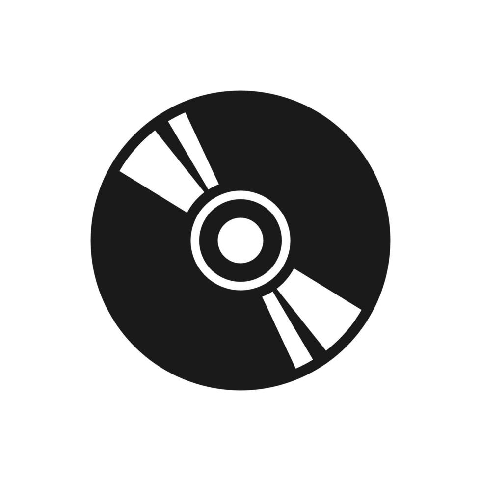 compact disc icon vector