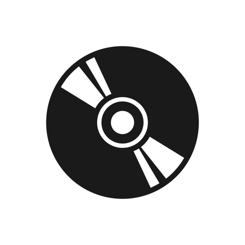 compact disc icon vector