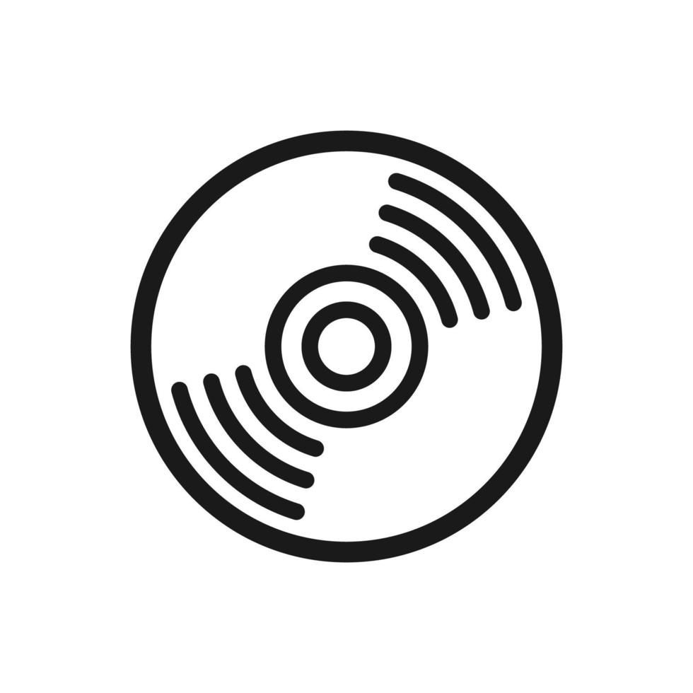 compact disc icon vector