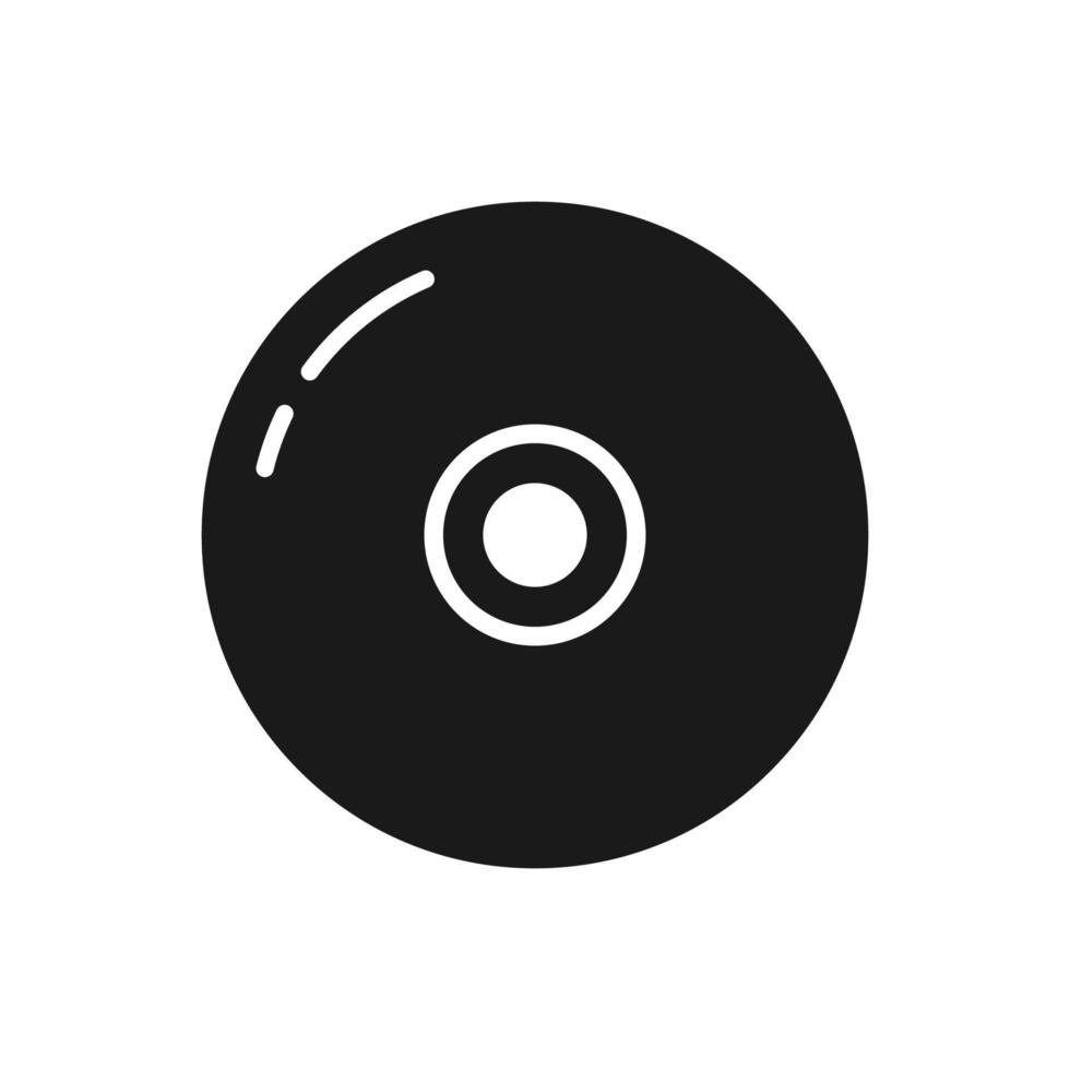 compact disc icon vector