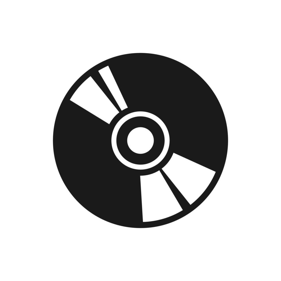 compact disc icon vector