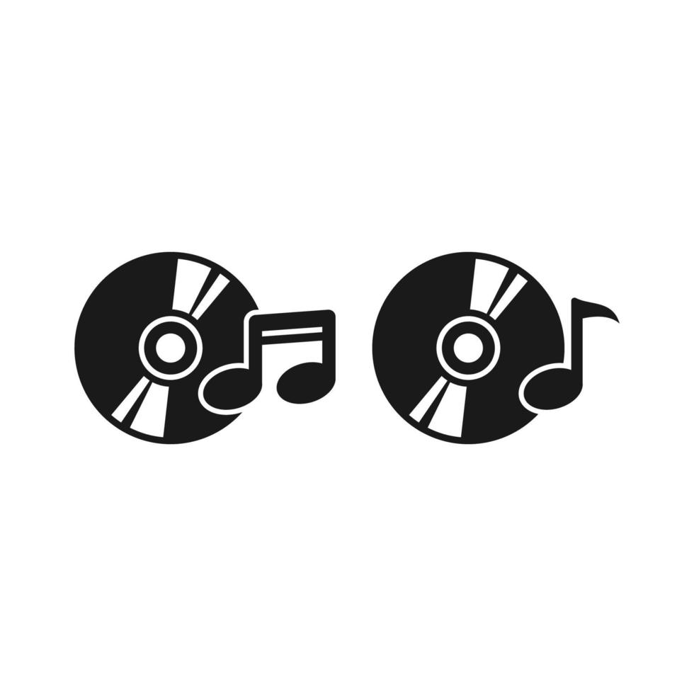 compact disc icon vector