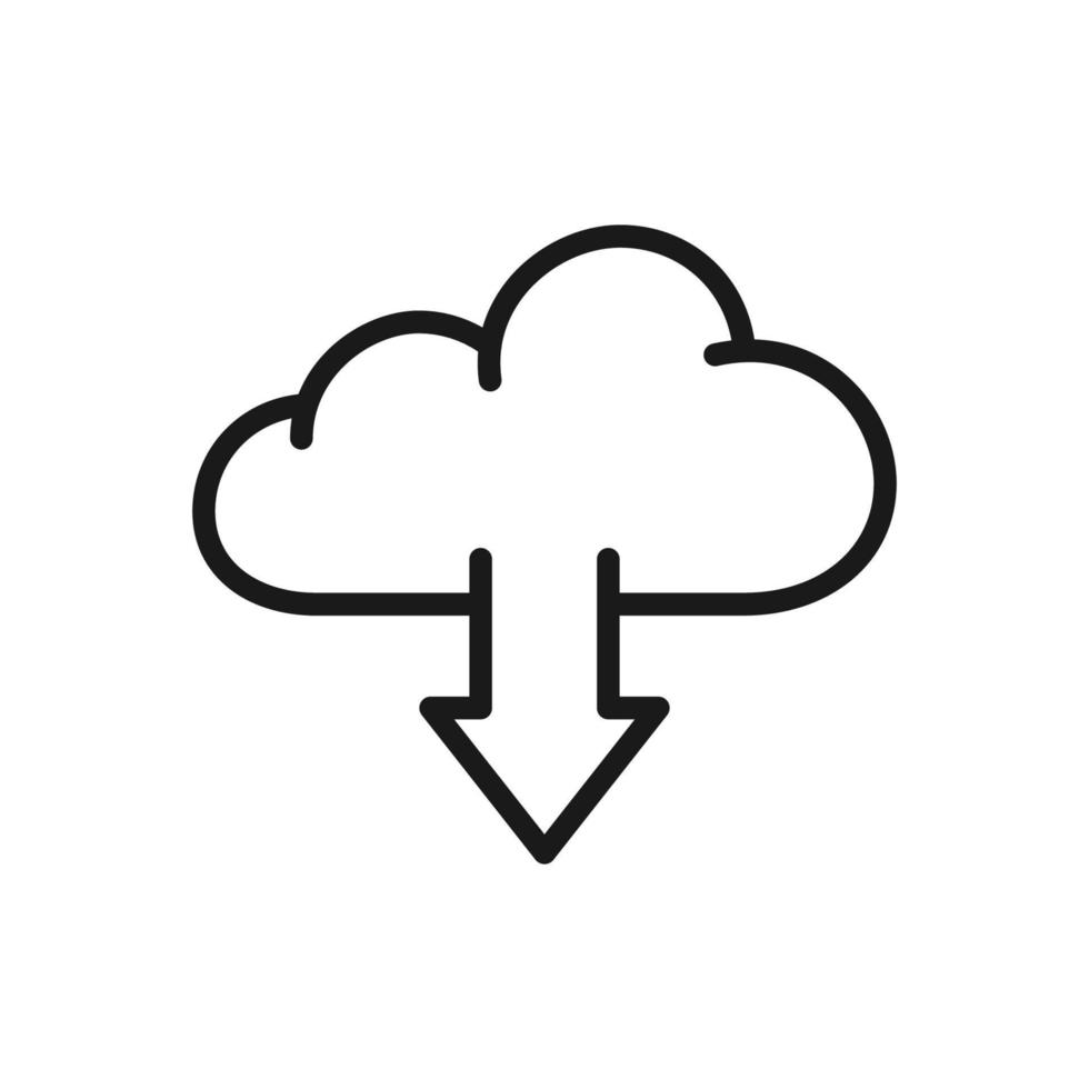 cloud computing icon vector