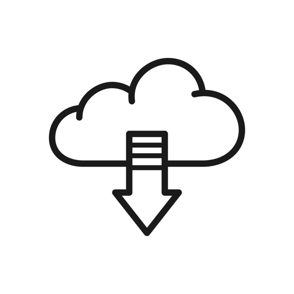 cloud computing icon vector