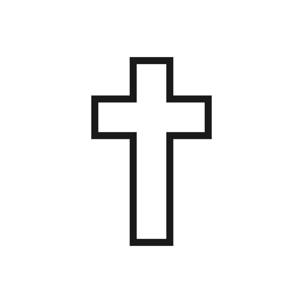 relogion crosses icon vector