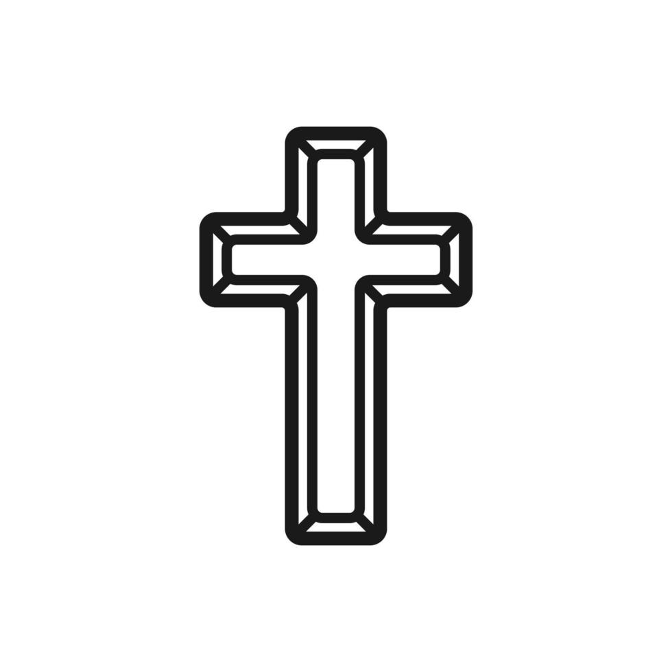 relogion crosses icon vector