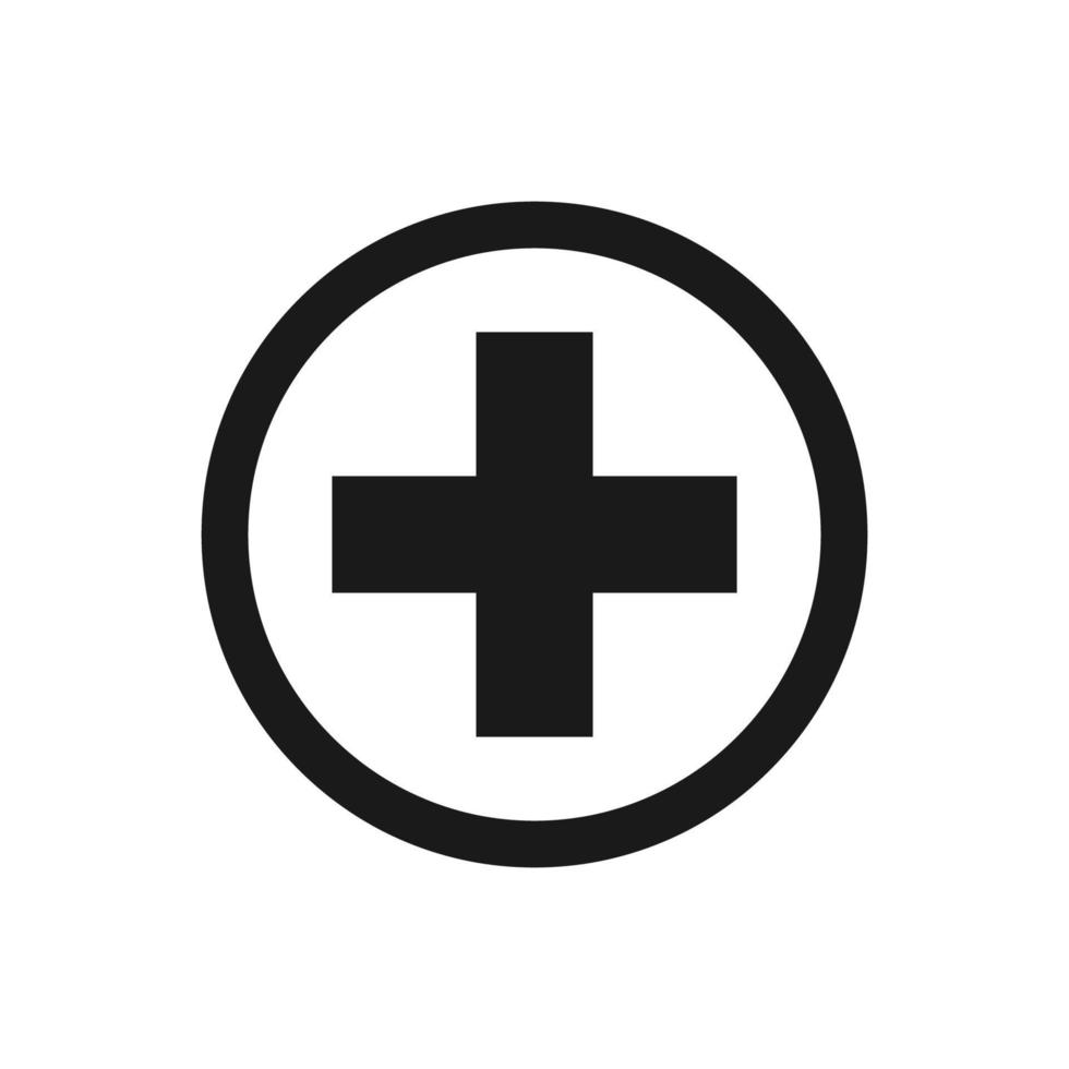 add plus sign icon vector