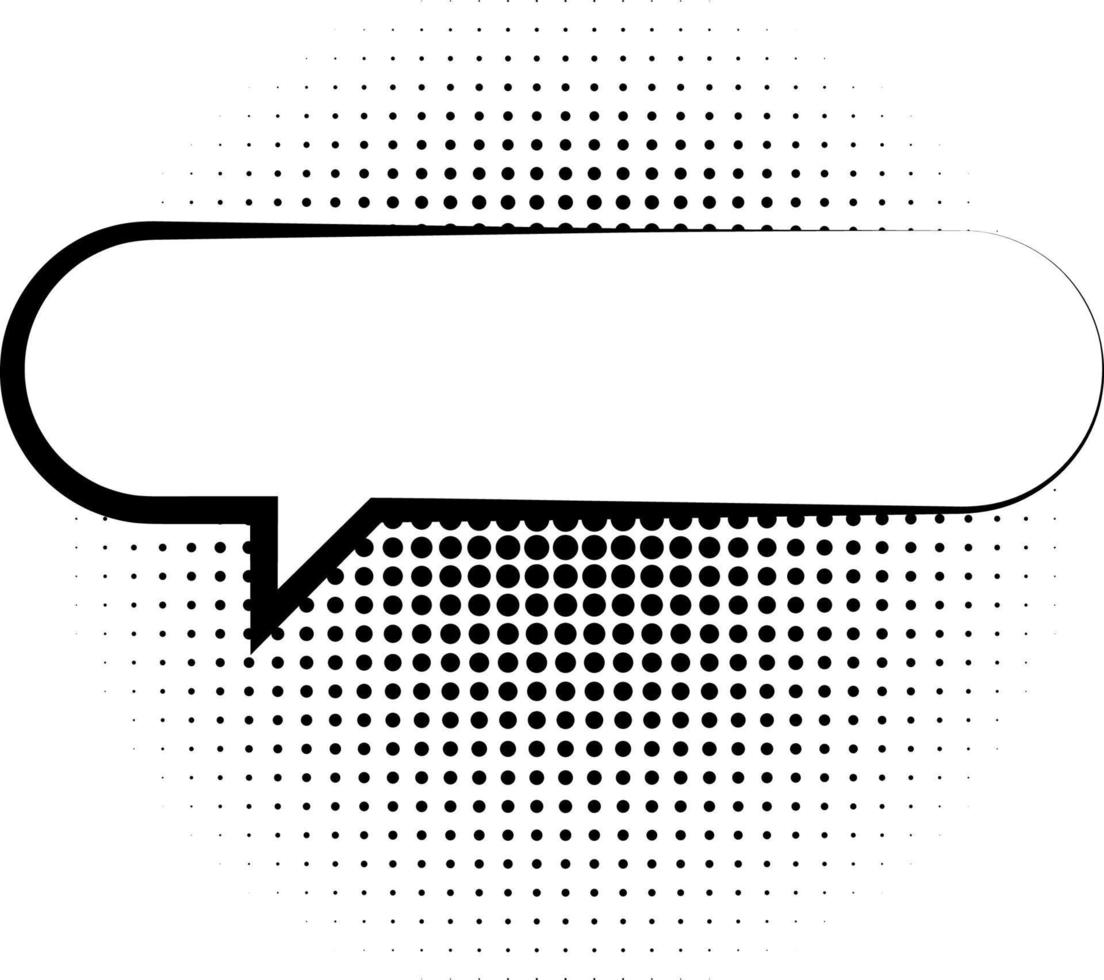 Comic speech bubble for text. Vector illustration. Bubble for text