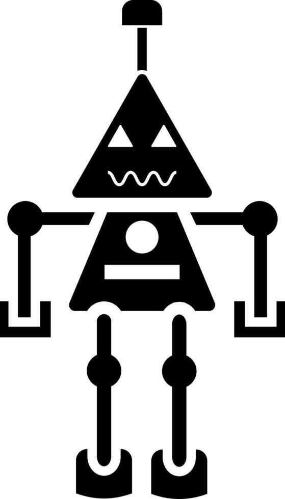 Robot, icon, technology. Element of minimalistic icon for mobile concept and web apps. Signs and symbols collection icon for websites, web design, mobile app on white background vector