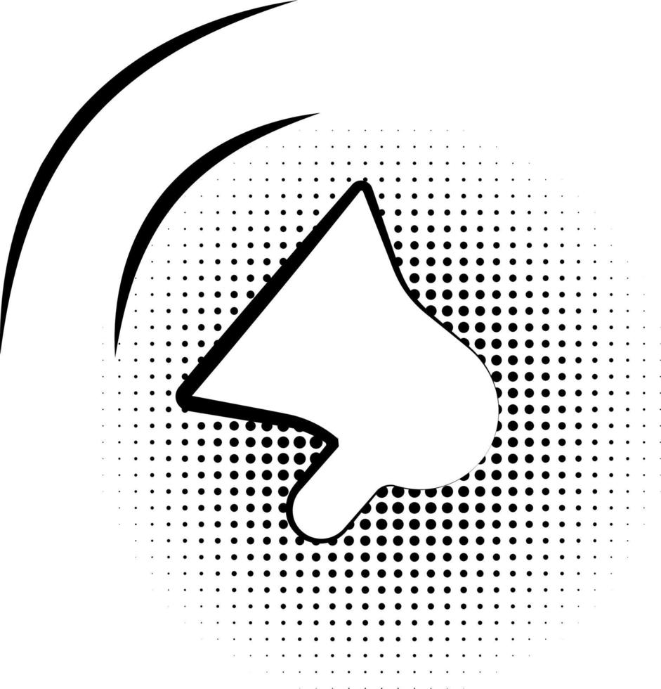 Megaphone sign. Black icon in the bubble on a white background pop art. Vector illustration