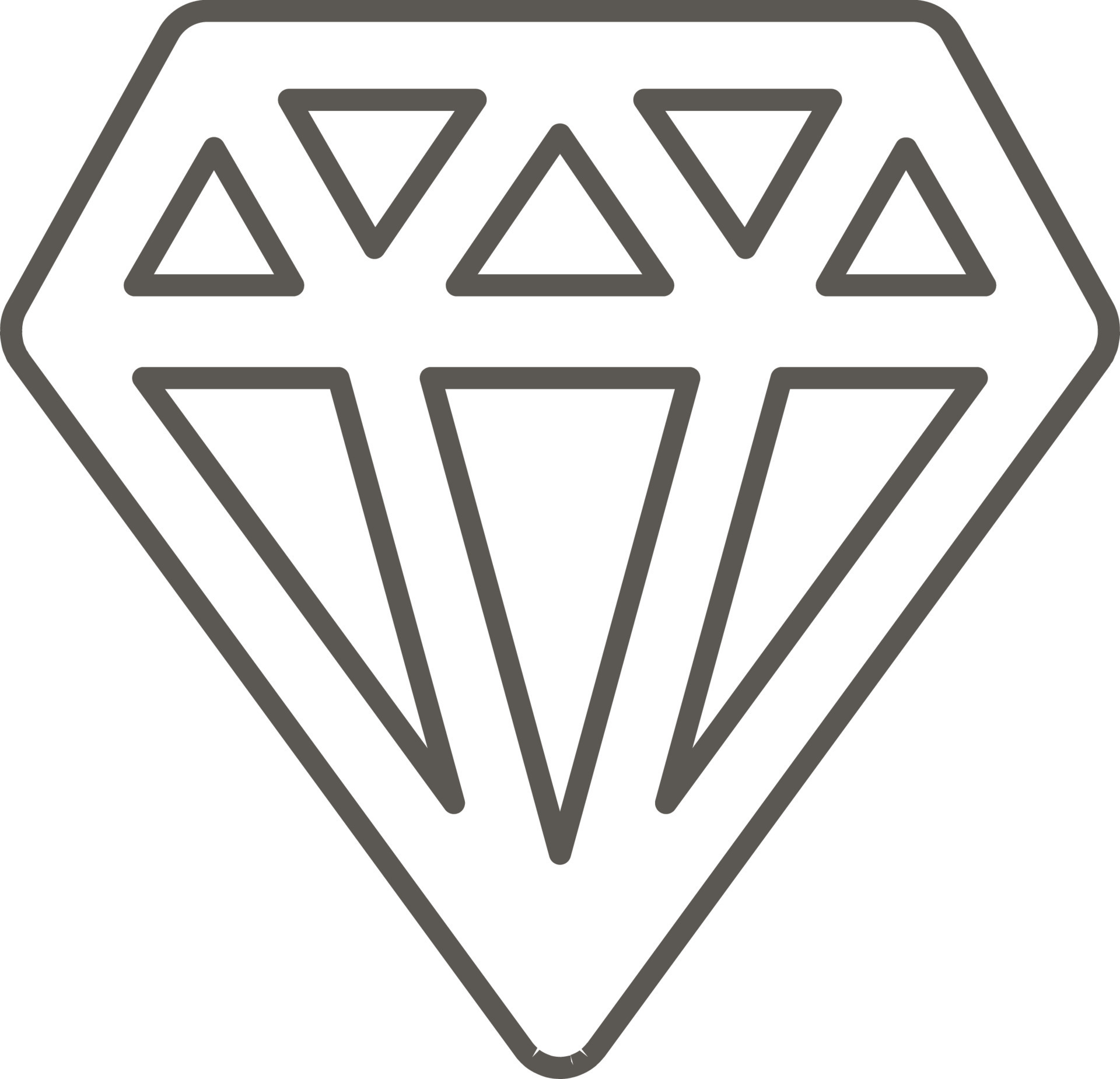 Diamond vector icon. Simple element illustration from map and