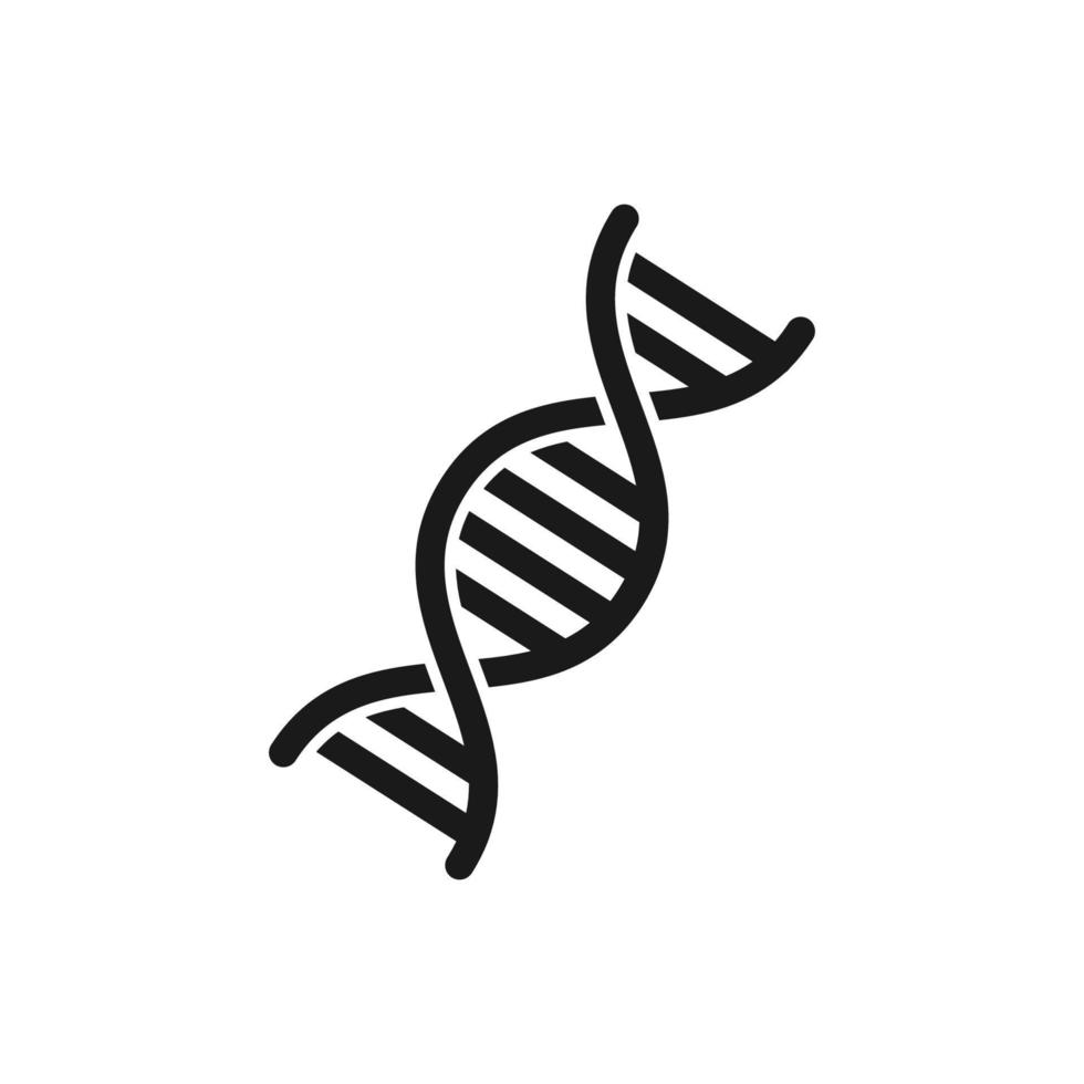 DNA icon, dna logo template vector