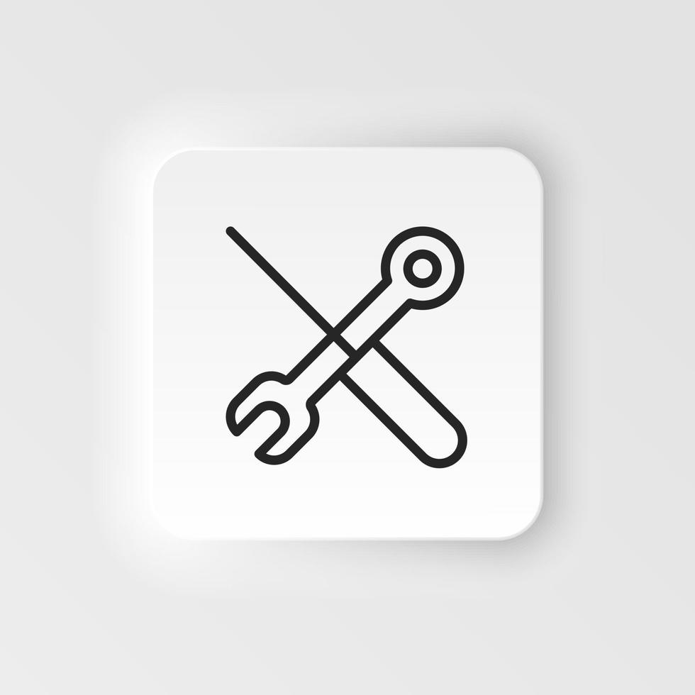 Control, options vector icon. Element of design tool for mobile concept and web apps vector. Thin neumorphic style vector icon for website design on neumorphism white background